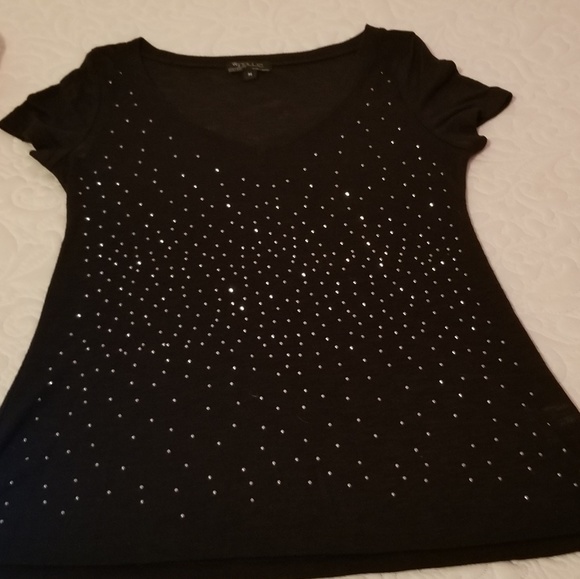 Black top with reflective metal details size M - Picture 6 of 7